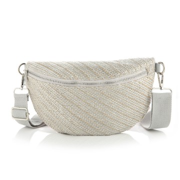 Crossbody buidel zilver