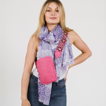 Crossbody tasje anne fuchsia 2