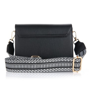 Schoudertas croco zwart 3