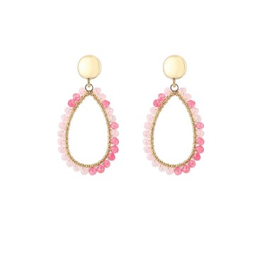 Steker druppel goud rozemix