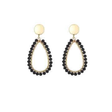 Steker druppel goud zwart