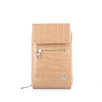 Telefoontasje snake beige